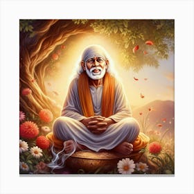 Sai Baba 4 Canvas Print