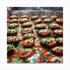 Stuffed Mushrooms Canvas Print