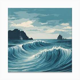 Ocean Waves Leinwandbild