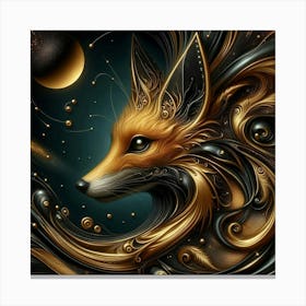 Fox Art 1 Canvas Print