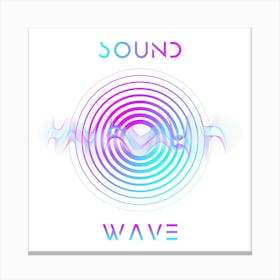 Abstract Sound Wave 4 Canvas Print