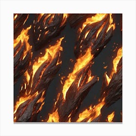 Fire And Flames 1 Canvas Print