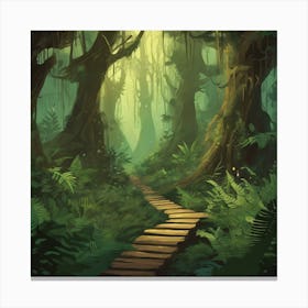 Path In The Forest 1 Canvas Print