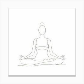 Yoga Pose Canvas Print
