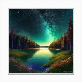 Milky Night Canvas Print