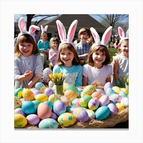 Easter Egg Hunt Canvas Print