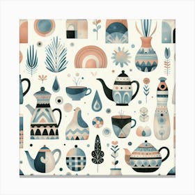 Teapots Canvas Print