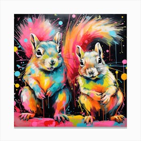 Two Squirrels Canvas Print