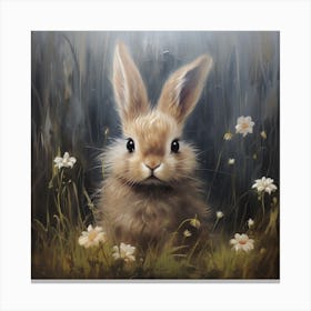 Rabbit In The Grass Canvas Print