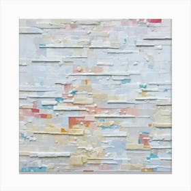 Palette Knife Painting Heavily Plaster In Textile 1 Canvas Print