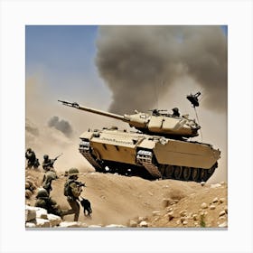 M4a1 Tank Canvas Print