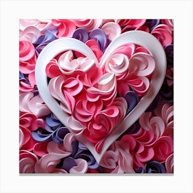 Heart Of Paper Canvas Print