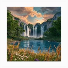 Waterfall 1 Canvas Print