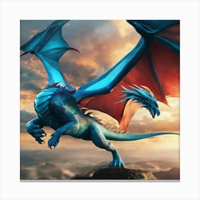 Dragon In The Sky 1 Canvas Print