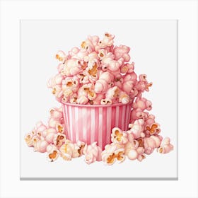 Pink Popcorn 10 Canvas Print