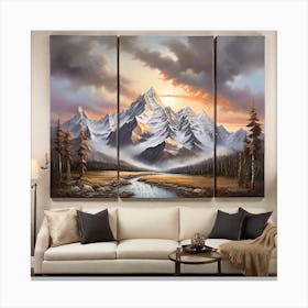 'Mountain Landscape' Canvas Print