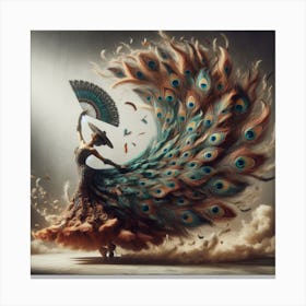 Peacock Dancer Canvas Print