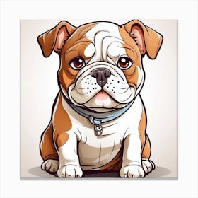 Bulldog Dog Canvas Print