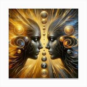 Two Faces 2 Canvas Print