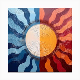 Sun And The Moon Canvas Print