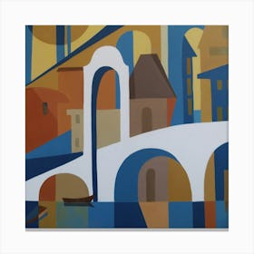 White Bridge Canvas Print