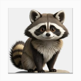 Raccoon Canvas Print