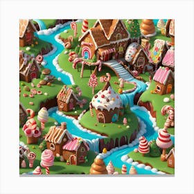 Christmas Village Canvas Print