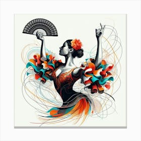 Flamenco Dancer 4 Canvas Print