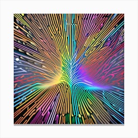 Psychedelic Tree Canvas Print