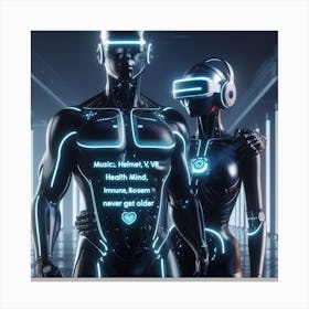 Tron Couple Canvas Print