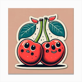 Cherry Couple 3 Canvas Print