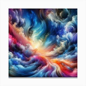 Abstract Clouds In The Sky Canvas Print