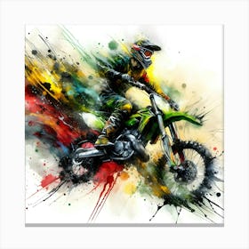 Motocross Rider 2 Canvas Print
