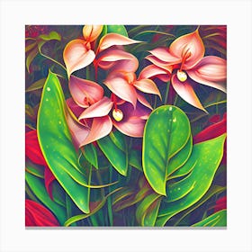 Anthurium Flowers 13 Canvas Print