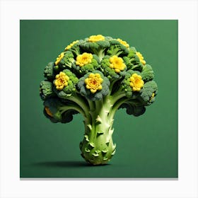 Florets Of Broccoli 32 Canvas Print