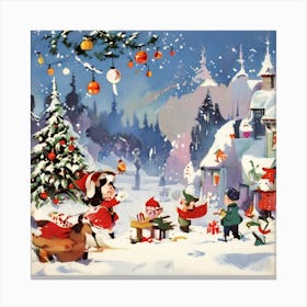 Christmas At Disneyland Canvas Print