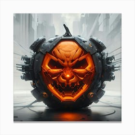 CyberPumpkin Canvas Print