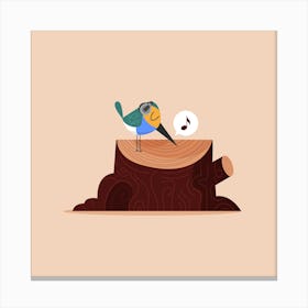 DJ Bird 2 Canvas Print