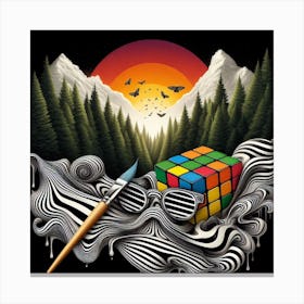 Rubik'S Cube 2 Canvas Print