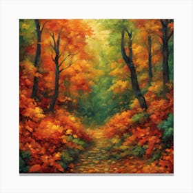 Autumn Path Canvas Print