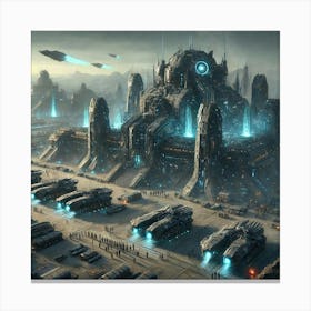 Grimblood Warcamp Scene Canvas Print