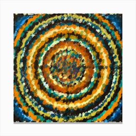 Radiant Circles Spiral Canvas Print