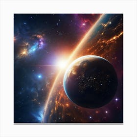 Space Painting 1 Canvas Print