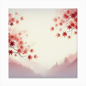 Japanese maple trees 1 Canvas Print