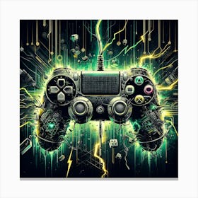 Playstation Controller Canvas Print