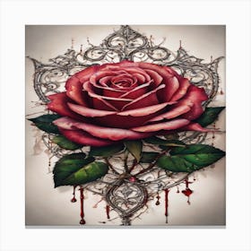 Rose Tattoo Canvas Print