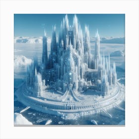 Enormous ice palace 3 Canvas Print