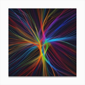 Abstract Rainbow Light 1 Canvas Print