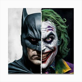 Batman And Joker 3 Canvas Print