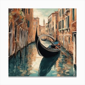 Gondola In Venice Canvas Print